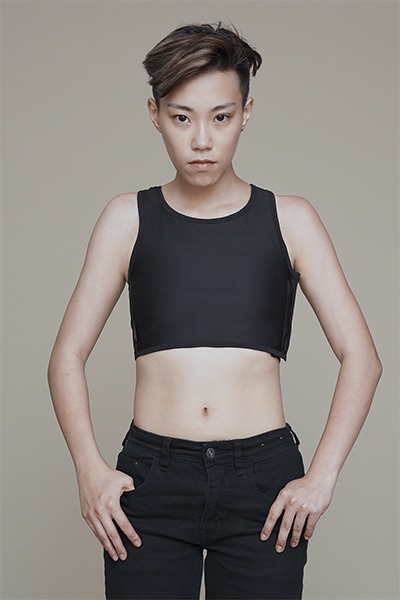 束胸運動內衣強效型排扣-挖背款-黑-短 (商品編號:T610388)