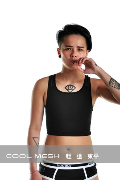 COOL MESH 全網無感束平系列 (黏貼/黑色)
