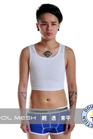 COOL MESH 全網無感束平系列 (排扣/白色)