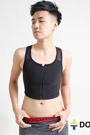 COOL MESH 全網無感束平系列 (拉鍊/黑色)